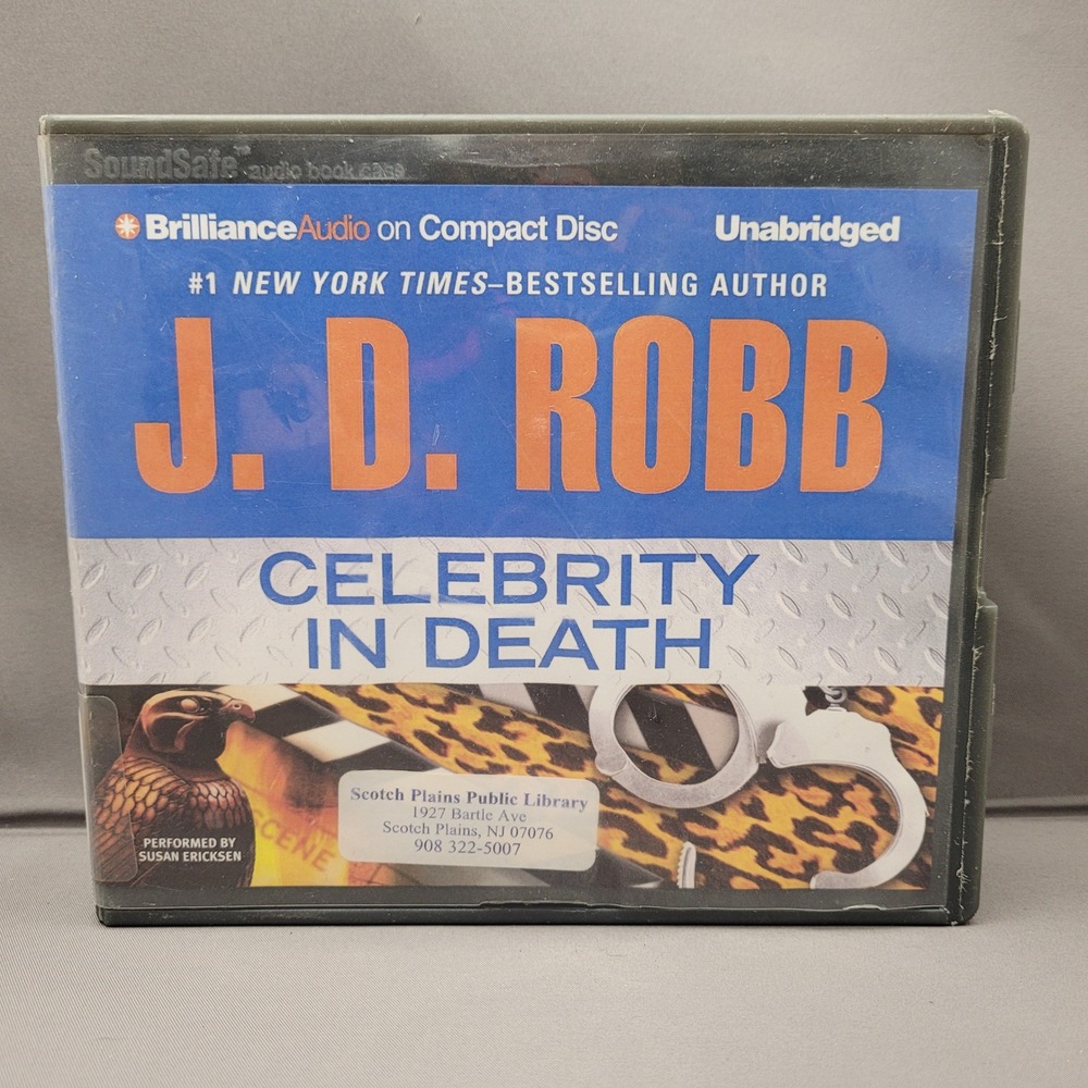 Celebrity in Death (Audiobook CD, 2012) J.D. Robb - Ex-Library